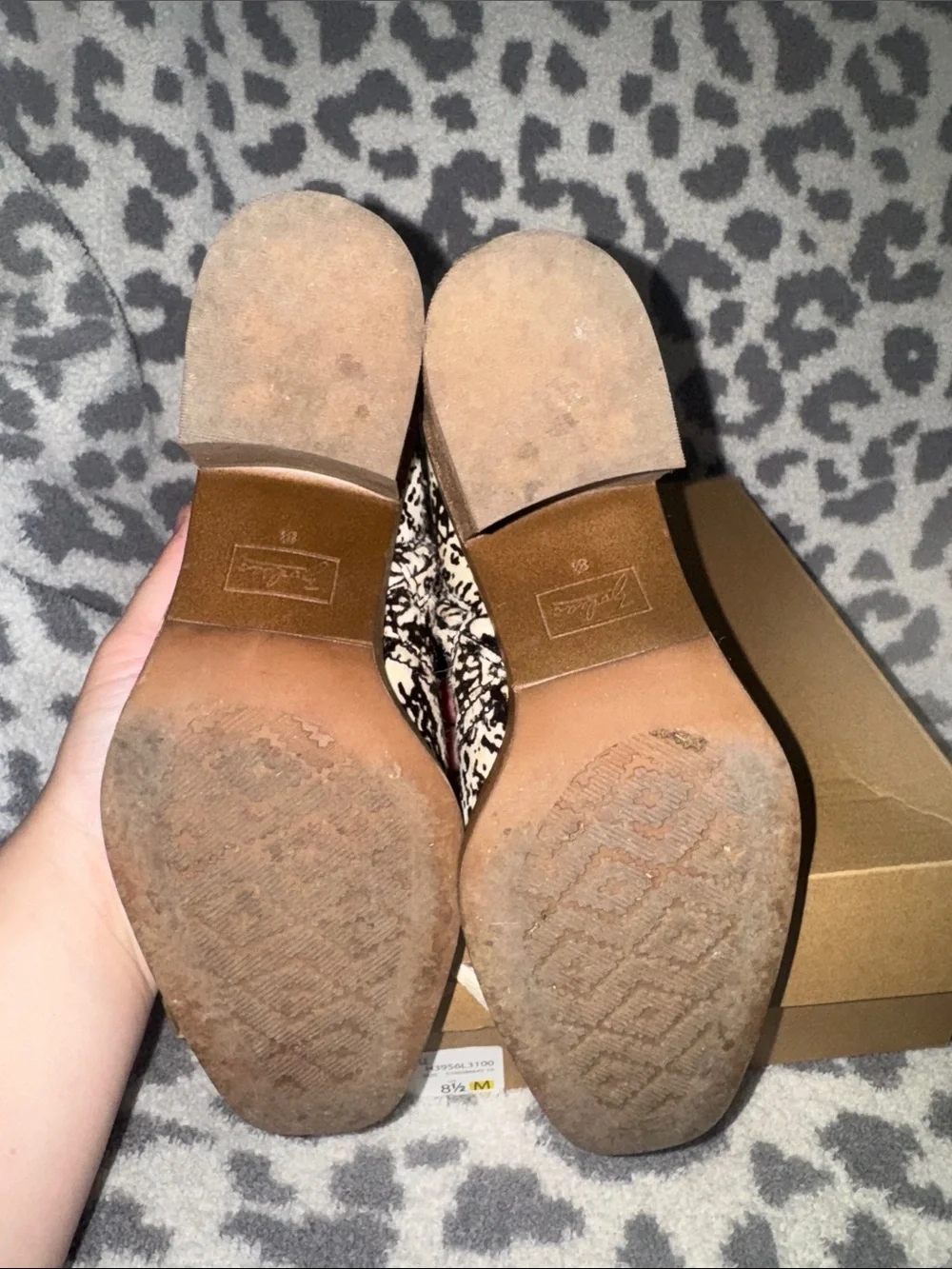 Zodiac Leopard Print Hair On Hide Ankle Boots- Women’s 8.5